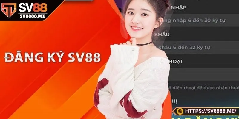 Đăng ký SV88 một tài khoản