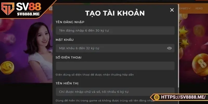 Lỗi mã xác nhận khi đăng ký tài khoản